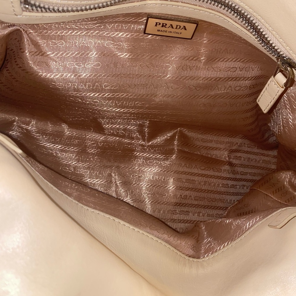 Prada Cream Leather Satchel - Picture 2 of 8